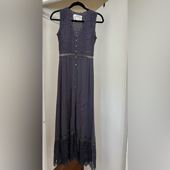 Johnny Was love Boho Maxi Dress Blue XS+ JW Reusable Bag - Picture 9 of 16